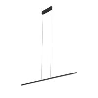 Lampe LED à suspendre noire 4000 K L : 150 cm...