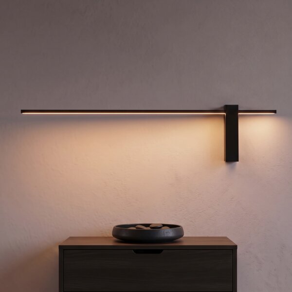 Applique LED indirecte 120 cm de long Noir 4000 K