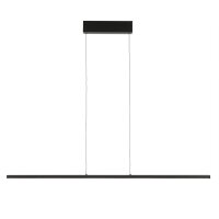 Lampe LED à suspendre noire 4000 K 120 cm de long...