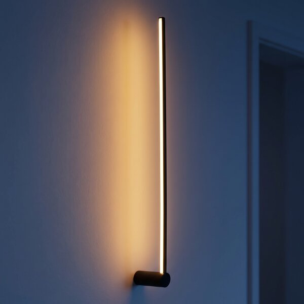 Applique murale LED noire 105 cm de haut Moderne 4000 K 550 lm