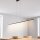 Lampe LED à suspendre noire métal 4000 K 1700 lm L : 180 cm
