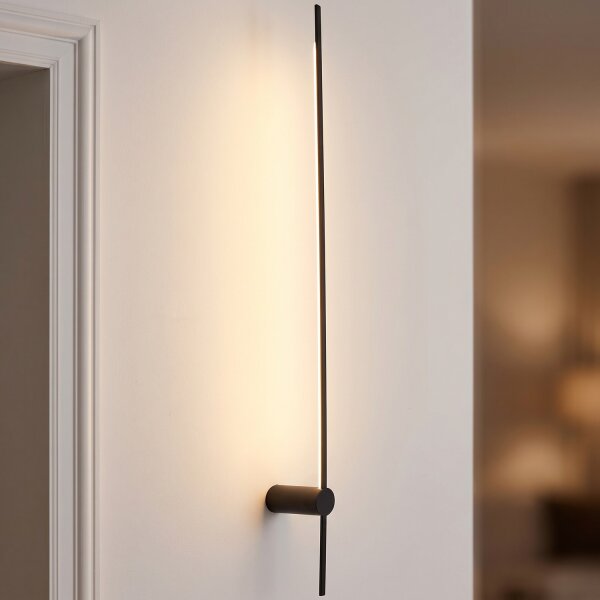 Applique indirecte LED noir 4000 K 570 lm 1,2 m de haut
