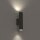 Applique murale 2 flammes Up Down Gris GU10 R35 Métal Moderne