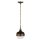 Lampe &agrave; suspendre noir laiton cuisine table &agrave; manger CANILLA