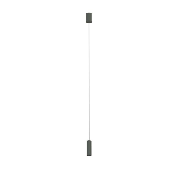 Suspension réglable GU10 R35 Ø 4 cm Gris Métal Moderne
