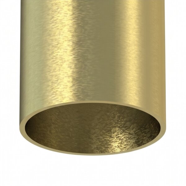 Plafonnier GU10 R35 Ø 4 cm H : 18,5 cm Laiton véritable Métal