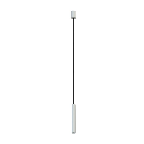 Lampe à suspendre métal gris clair GU10 R35 Ø 4 cm étroit