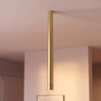 Spot de plafond GU10 R35 laiton H : 75 cm 4 cm &eacute;troit