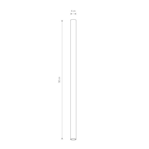 Plafonnier laiton GU10 R35 Ø 4 cm H : 90 cm ponctuel