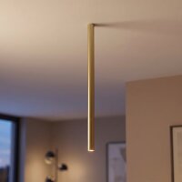 Plafonnier laiton GU10 R35 &Oslash; 4 cm H : 90 cm ponctuel