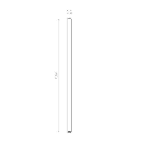 Spot de plafond Gris GU10 R35 Ø 4 cm H : 110 cm grand Moderne