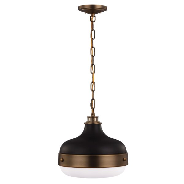 Lampe à suspendre élégante CANILLA Noir laiton rond