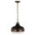 Lampe &agrave; suspendre &eacute;l&eacute;gante CANILLA Noir laiton rond