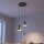 Suspension noir 3 flammes GU10 métal orientable