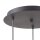 Suspension noir 3 flammes GU10 métal orientable