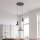 Suspension noir 3 flammes GU10 métal orientable
