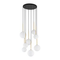 Lampe à suspendre Abat-jour sphérique Noir...