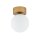 Plafonnier Bad Kugel Ø 12 cm G9 en or mat blanc rond