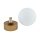 Plafonnier Bad Kugel Ø 12 cm G9 en or mat blanc rond