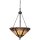 Suspension Tiffany style brun or r&eacute;glable
