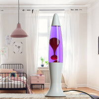 Lampe à Lave Blanc Violet Rouge Rétro...