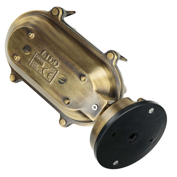 Lampe dextérieur maritime laiton verre strié IP64 E27