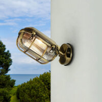 Lampe dextérieur maritime laiton verre...