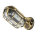 Lampe dextérieur maritime laiton verre strié IP64 E27
