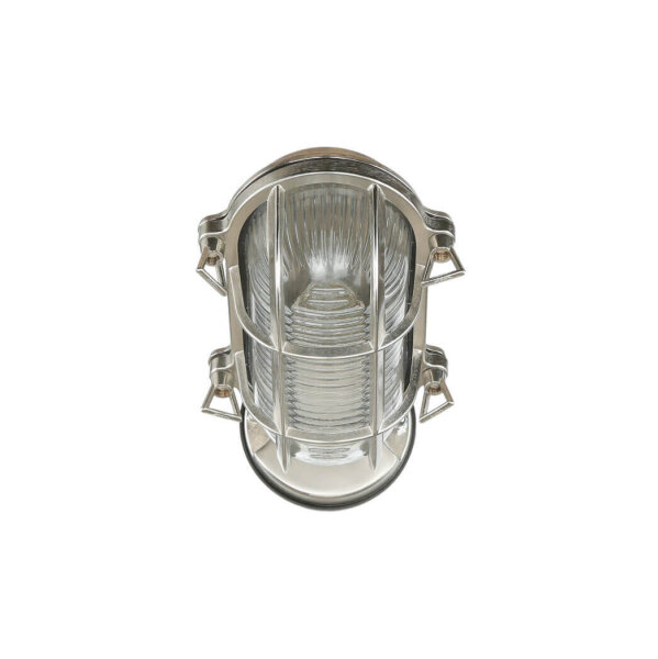 Lampe dextérieur mur laiton verre IP64 E27 en antique