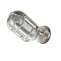Lampe dextérieur mur laiton verre IP64 E27 en antique