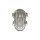 Lampe dextérieur mur laiton verre IP64 E27 en antique