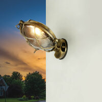 Lampe dextérieur Maritim laiton véritable...
