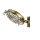 Lampe dextérieur Maritim laiton véritable verre strié IP64 E27 SERIFOS