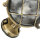 Lampe dextérieur Maritim laiton véritable verre strié IP64 E27 SERIFOS