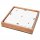 Plafonnier carré L : 48 cm bois métal pour 4x E27