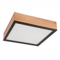 Plafonnier bois L : 39 cm petit carré en...