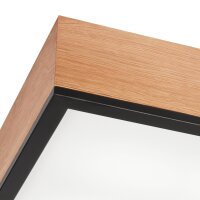 Plafonnier bois L : 39 cm petit carré en...