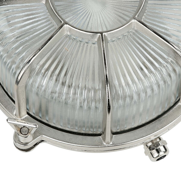 Lampe dextérieur Mur Maritim Laiton véritable Verre strié E27