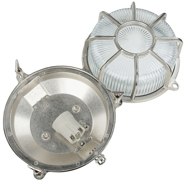 Lampe dextérieur Mur Maritim Laiton véritable Verre strié E27