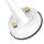 Applique extérieure Blanc IP64 E27 verre laiton massif