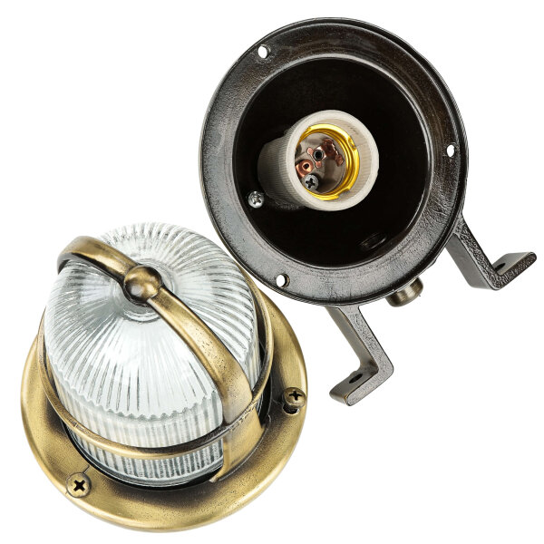 Lampe dextérieur murale Mesisng verre massif inoxydable