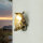 Lampe dextérieur hublot G9 Ø 14 cm laiton verre