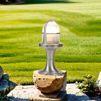 Luminaire de socle extérieur 25 cm E27 IP64 laiton...