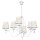 Lustre romantique motif floral abat-jour en tissu