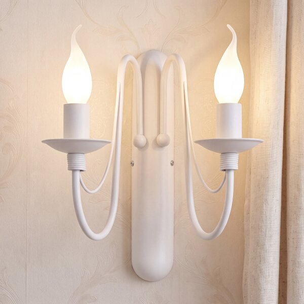 Applique murale Blanc Rustique Lampe Salon Couloir