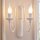Applique murale Blanc Rustique Lampe Salon Couloir