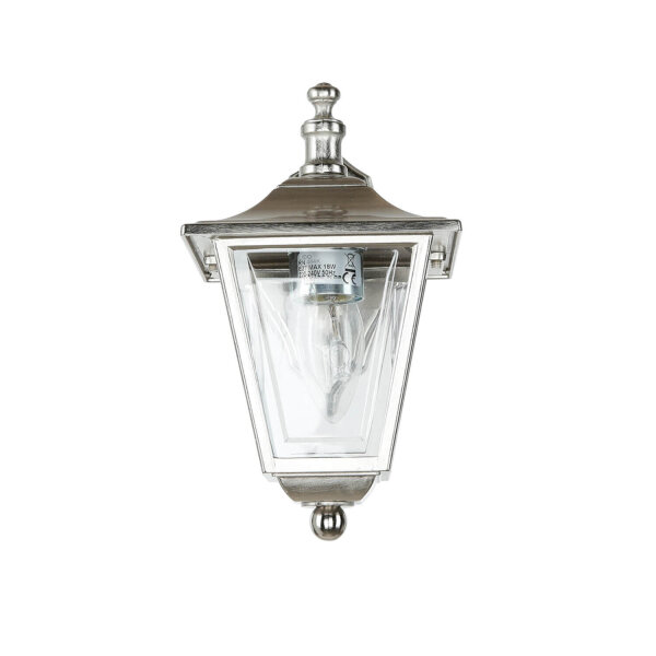 Lampe dextérieur mur laiton massif en nickel E27