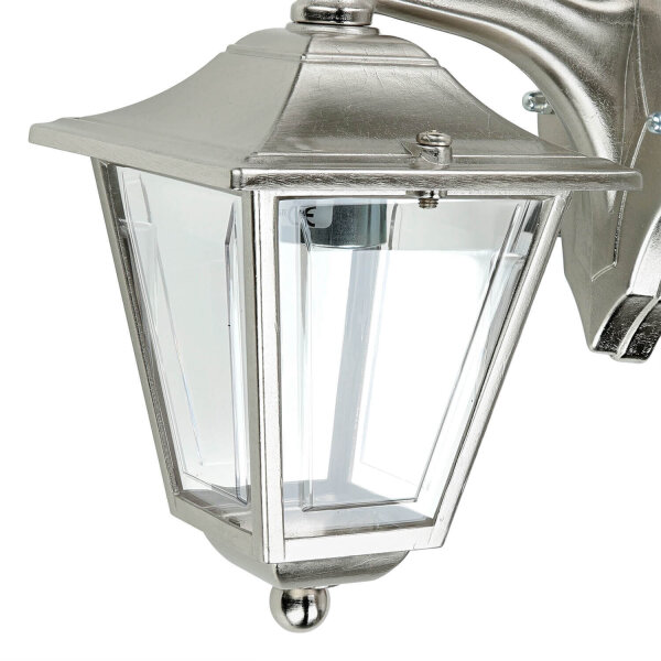 Lampe dextérieur mur laiton massif en nickel E27