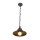 Lampe à suspendre laiton vintage E27 en bronze
