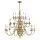 Lustre g&eacute;ant en laiton massif baroque &Oslash;123cm